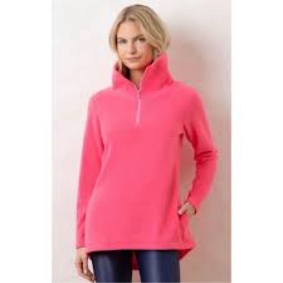 Lot of 2 Dudley Steven’s Women's half zips, size XL 
Pink and Cream Sweater Set - Picture 4 of 4